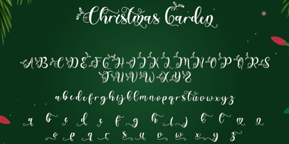 Christmas Garden Font Poster 5