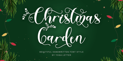 Christmas Garden Font Poster 1