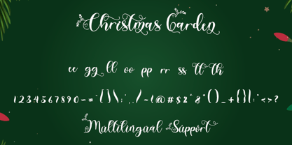 Christmas Garden Font Poster 6