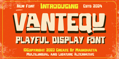 Vantequ Font Poster 1