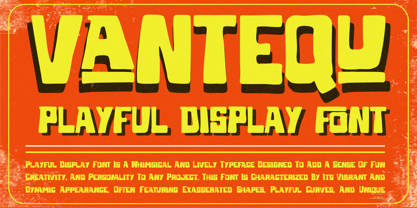 Vantequ Font Poster 2