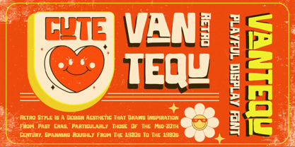 Vantequ Font Poster 3