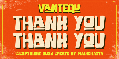 Vantequ Font Poster 9