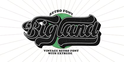 Bigland Retro Font Poster 1