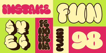 Fanky Bubble Font Poster 11