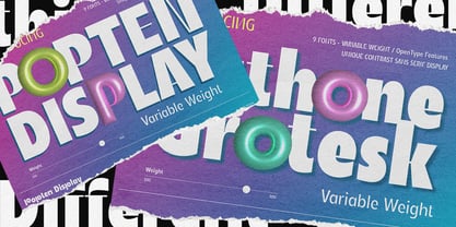 Popten Display Font Poster 9