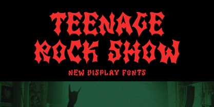 Teenage Rock Show Font Poster 1