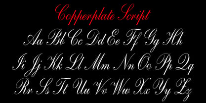 Copperplate Script Font Poster 1