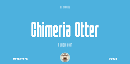 Chimeria Otter Font Poster 13