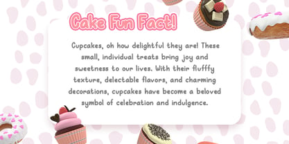 Cupcake Cuties Font Poster 5
