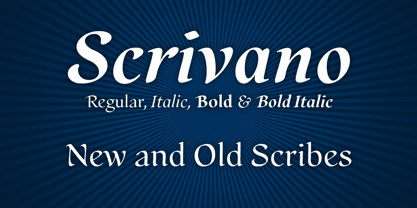 Scrivano Font Poster 1