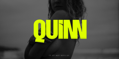 Quinn Display Typeface Fuente Póster 1
