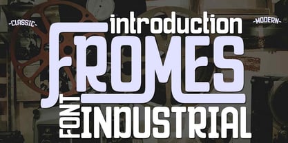 Fromes Industrial Font Poster 1