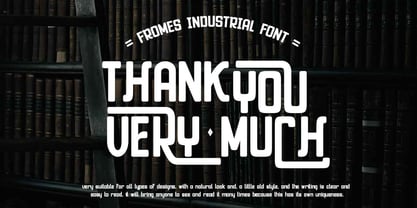 Fromes Industrial Font Poster 8