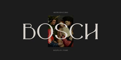 Bosch Font Poster 1