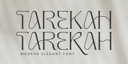 Tarekah Font Poster 1