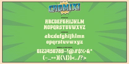Chomixi Font Poster 5