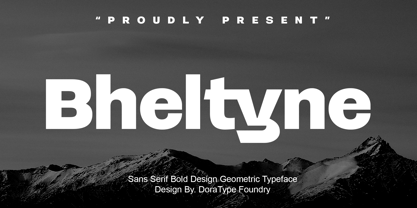 Bheltyne Font Poster 1