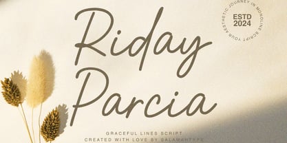 Riday Parcia Font Poster 1