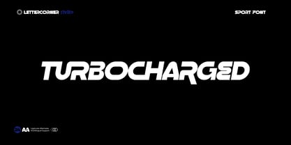 Turbocharged Font Poster 1
