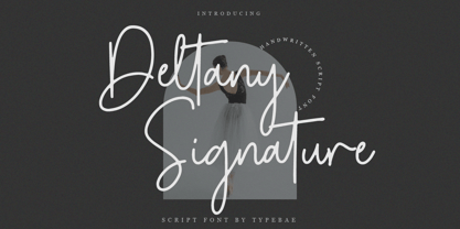 Deltany Signature Font Poster 1