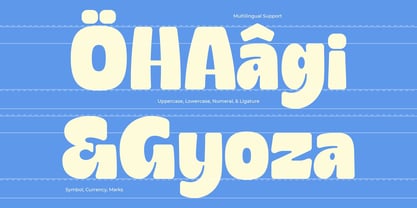 Gyoza Font Poster 7