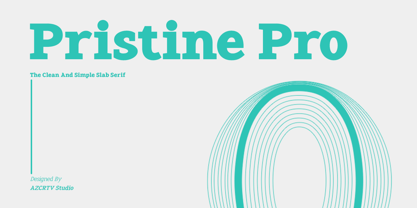Pristine Pro Slab Font Poster 1