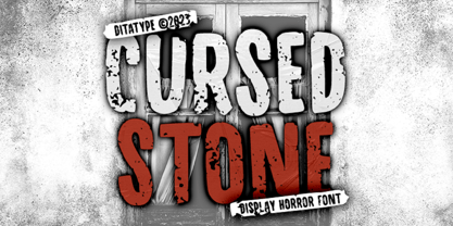 Cursed Stone Font Poster 1