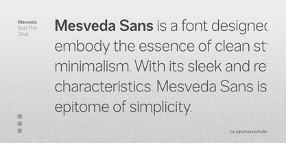 Mesveda Font Poster 7