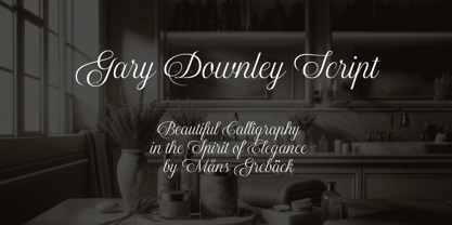 Gary Downley Script Font Poster 1