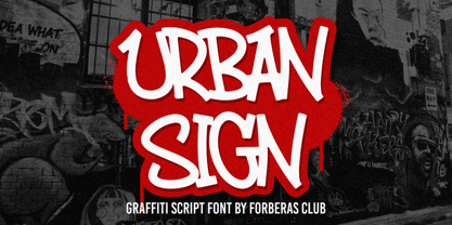 Urban Sign Font Poster 1