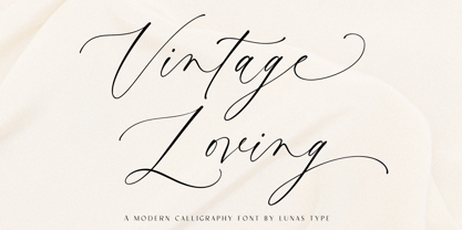 Vintage Loving Font Poster 1