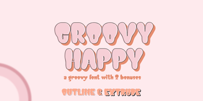 Groovy Happy Font Poster 1
