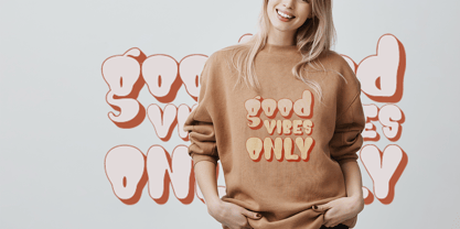 Groovy Happy Font Poster 8