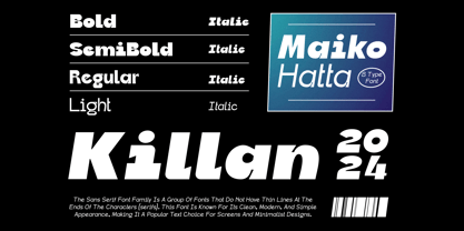 Killan Font Poster 5