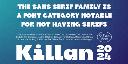 Killan Font Poster 3