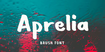 Aprelia Brush Font Poster 1