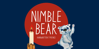 Nimble Bear Font Poster 1