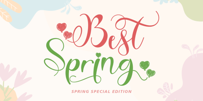 Best Spring Font Poster 1
