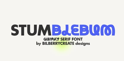 Stumblebum Font Poster 1