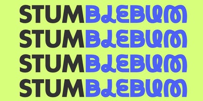 Stumblebum Font Poster 3