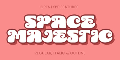 Space Majestic Font Poster 3