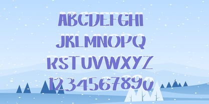 Winter Snowy Font Poster 2