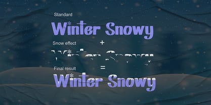 Winter Snowy Font Poster 3