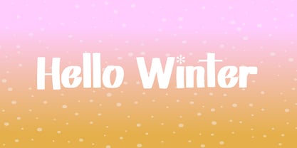 Winter Snowy Font Poster 5