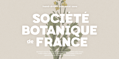 HV Societe Botanique Font Poster 1