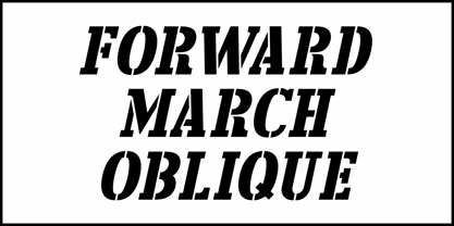 Forward March JNL Font Poster 4