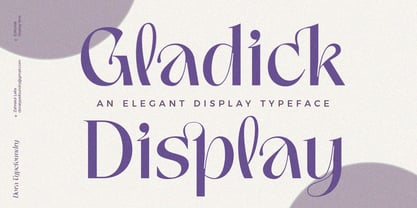 Gladick Display Font Poster 1