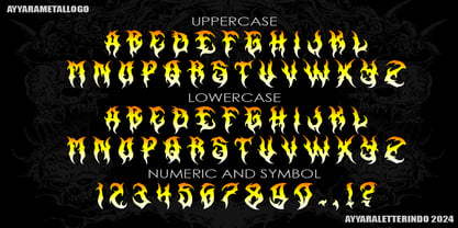 Immolated Font Poster 2