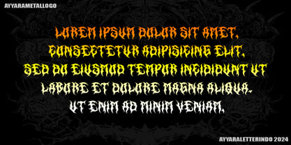 Immolated Font Poster 3